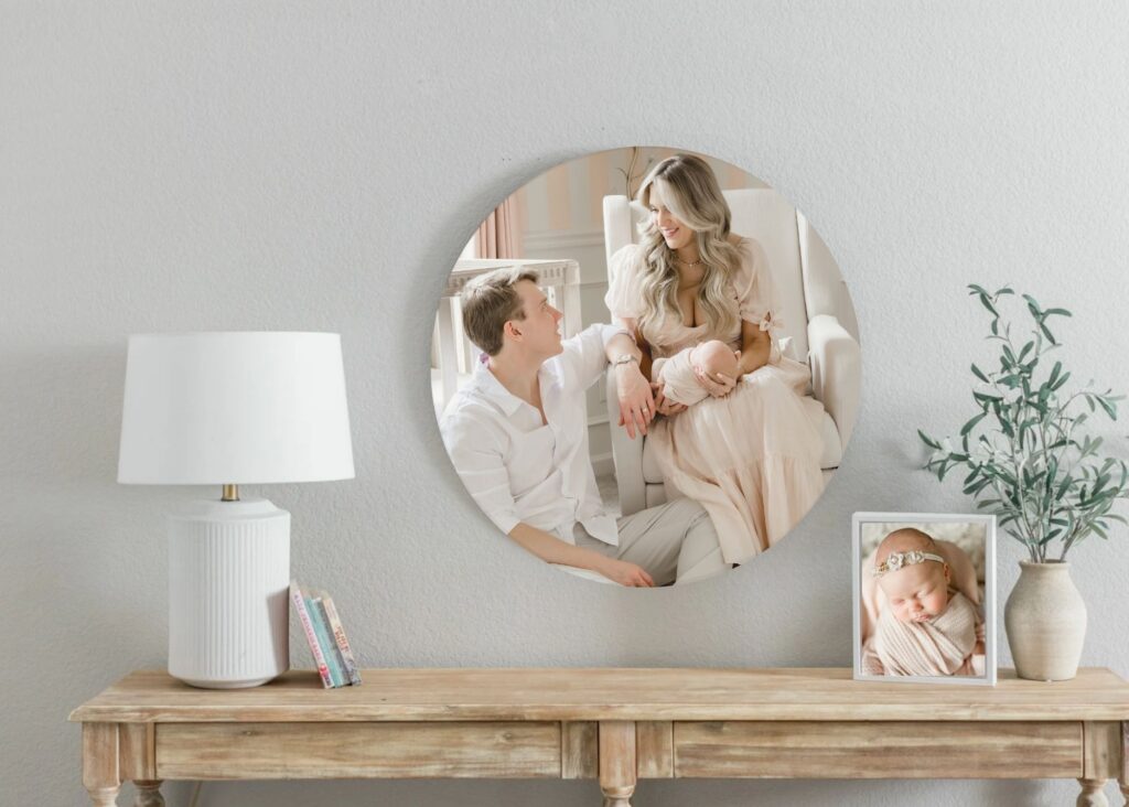 art mockup of newborn session in Woodstock, Georgia