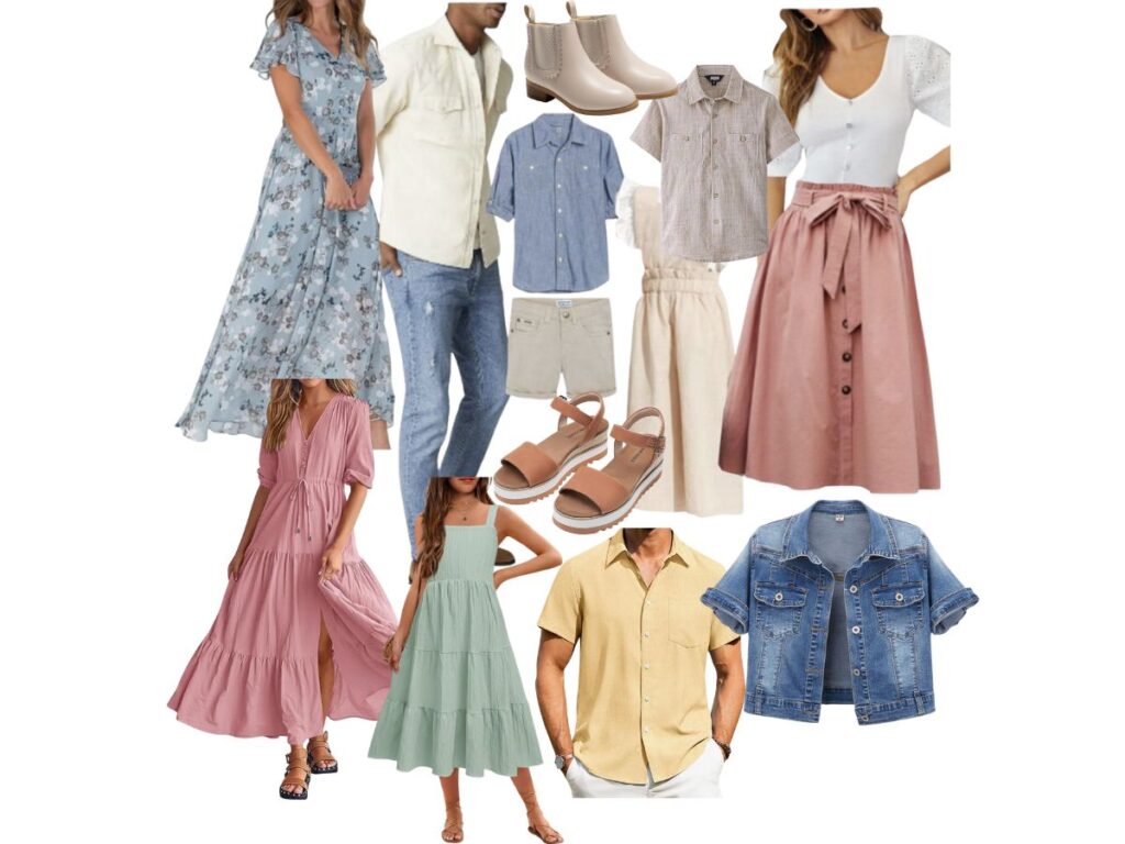 what to wear spring family photos